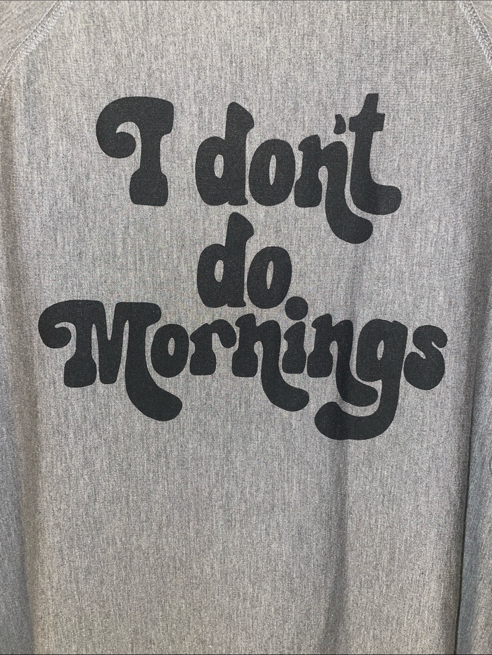 torrid I Don’t Do Mornings Gray Sweatshirt